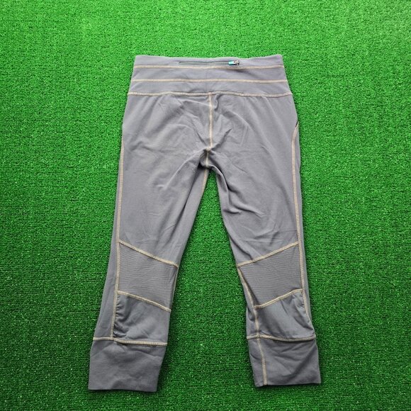 Athleta Pants Womens Small Gray Leggings Stretch Capri Workout Gym Yoga - Picture 9 of 10